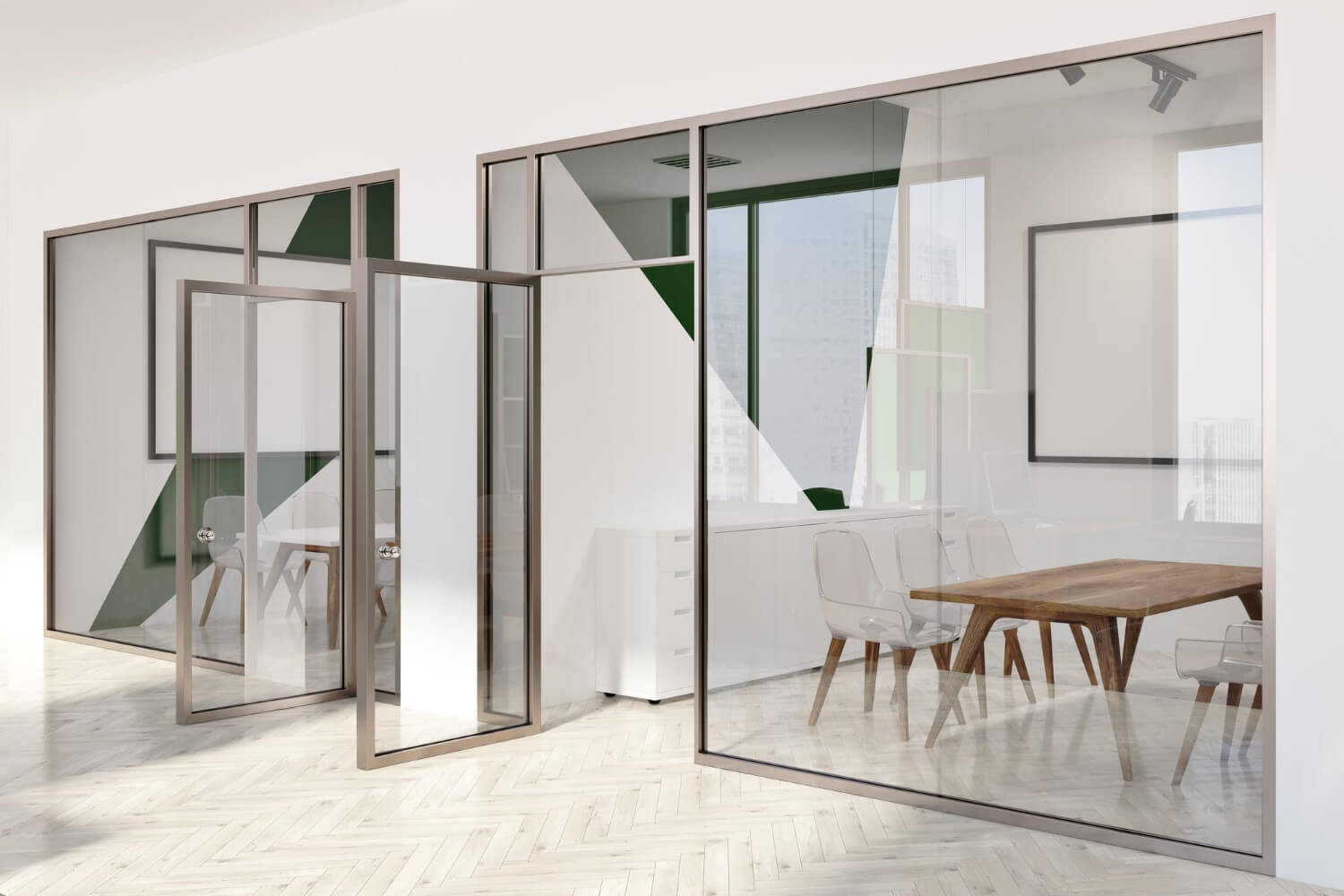 tipos de mamparas de oficina